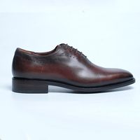 Chaussures habillées pour hommes en cuir véritable faites à la main en Italie, sur mesure, à lacets, automne, anti-odeur, bout carré