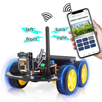 Kit de Coche Robótico Inteligente Keyestudio ESP32-CAM para Principiantes, Programable, 4WD, con Monitoreo WIFI y Cámara, para Arduino y ESP32