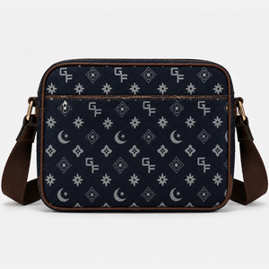 Bolso cruzado para hombre, bandolera de lona, ​​bolso bandolera informal para uso diario con bolsillo frontal, correa ajustable, bolso de viaje - Product Image 4