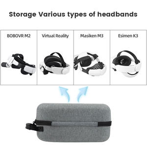 Sac de rangement rigide en EVA pour BOBO VR M2, pour <span class=keywords><strong>casque</strong></span> <span class=keywords><strong>Oculus</strong></span> <span class=keywords><strong>Quest</strong></span> <span class=keywords><strong>2</strong></span>, boîte portable, étui de transport pour <span class=keywords><strong>Quest</strong></span> <span class=keywords><strong>2</strong></span> VR, accessoires de sangle Halo - Product Image 5