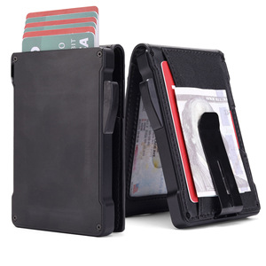 Anti Demagnetization Card Holder 4 Inch Aluminum Alloy <b>Metal</b> Minimalist Business Credit Card <b>Wallet</b> Everyday Use - Product Image 5
