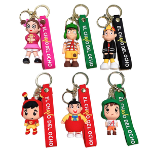 Nuevo Llavero de El <span class=keywords><strong>Chavo</strong></span> <span class=keywords><strong>Del</strong></span> <span class=keywords><strong>Ocho</strong></span>, Colgante de Muñeco de Dibujos Animados para Niño/Niña, Llaveros de Anime para Bolsos y Coches, Joyería Divertida, Regalo para Amigos - Product Image 2