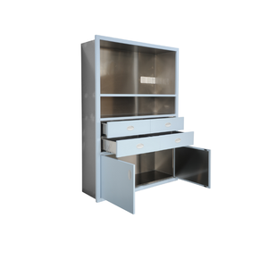 Archivador de almacenamiento de vidrio con revestimiento de acero moderno y fácil limpieza, instrumento de medicina farmacéutica, muebles de archivo para hospitales - Product Image 3