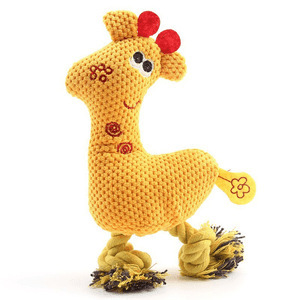 Jouet couineur pour animaux de compagnie - Jaune - 1 pièce