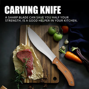 新製品コンセプト木製ハンドルカービングナイフ、耐久性のある鋭いステンレス鋼ナイフ、カスタマイズ可能ロゴ - Product Image 2