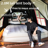 Tente de voiture de luxe pour l'arrière, tente familiale tout-terrain pour le camping en plein air, quatre saisons, imperméable, en tissu Oxford, installation rapide, tente d'extension haut de gamme