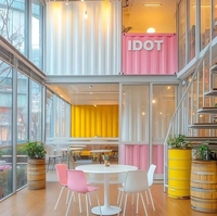 Chambres d'hôtel modulaires de luxe de 40 pieds en conteneurs préfabriqués respirants, installation rapide, pour cuisine, chambre, école, centre commercial, magasin