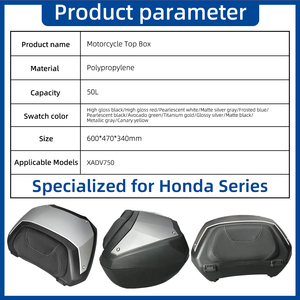 Bauletto Posteriore Moto SPD 50L Grande Capacità, Sgancio Rapido, Installazione Senza Foratura, Compatibile con <span class=keywords><strong>Honda</strong></span> XADV750 - Vendita all'Ingrosso Diretta dalla Fabbrica - Product Image 2