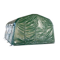 Tente de secours gonflable professionnelle quatre saisons, imperméable, 10x6x3m, ignifuge, avec revêtement Oxford, pour situations d'urgence