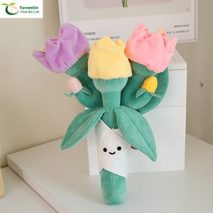 <span class=keywords><strong>Serie</strong></span> de Ramos de Flores, Juguete de Peluche Divertido, Simulación de Flores para Agarrar con <span class=keywords><strong>la</strong></span> Mano, Regalo de Cumpleaños para Mejor Amiga - Product Image 2