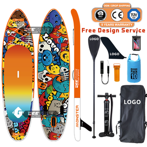 GeeTone Factory Surf <span class=keywords><strong>SUP</strong></span> Boards PVC Drop Stitch Inflable ISUP Paddle Board Stand Up Paddleboard - Product Image 5