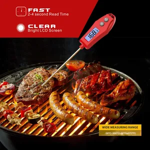 Direct-Plug Digital Display Barbecue <strong>Thermometer</strong> with Luminous <strong>Probe</strong> 572F Range Model DT-103 for Kitchen Food Home Outdoor Use - Product Image 3