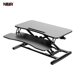Văn phòng nhà ngồi đứng máy trạm bàn chuyển đổi chiều cao có thể điều chỉnh MDF <span class=keywords><strong>Tabletop</strong></span> khí nén Riser - Product Image 1