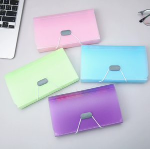 กระเป๋าใส่เอกสารแบบพับได้ขนาด A6 สีลูกกวาด 13 สี อุปกรณ์สำนักงาน แฟ้มเก็บเอกสาร ตั๋ว แฟ้มใส ขายส่ง - Product Image 3