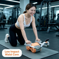 Rodillo Abdominal Automático con Rebote, Práctico y Nuevo, para Entrenamiento Deportivo en Casa, para Hombres y Mujeres Adultos, Ejercicio Abdominal