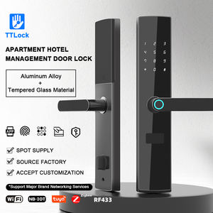 แอป TTlock ล็อคประตูอัจฉริยะแบบใช้ลายนิ้วมือ รหัสผ่าน ปุ่มกดดิจิตอล พร้อมระบบสแกนลายนิ้วมือสำหรับประตู - Product Image 3