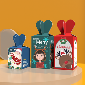 Hộp táo phong cách khác nhau hộp kẹo giáng sinh Túi quà giáng sinh hộp Kẹo đầy màu sắc - Product Image 1