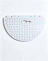 Substrat en aluminium MCPCB LED rond personnalisé, 1,0 mm, cuivre 25 μm, OSP, haute conductivité thermique, RoHS pour l'éclairage LED