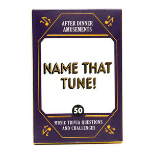 Cartes de jeu de société en papier pour divertissement : Name That Tune, Get Smart, Mini Mysteries, Party - Product Image 5