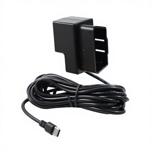 ชุดสายไฟ OBD เป็น Type-C สำหรับกล้องติด<span class=keywords><strong>รถ</strong></span>ยนต์ รองรับไฟ DC 12V-24V เป็น 5V 3A พร้อมระบบป้องกันแรงดันต่ำ - Product Image 1