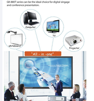 Tableau blanc interactif dispositif d'éducation intelligent 75 80 85 86 pouces double système affichage interactif tout-en-un pour conférence scolaire
