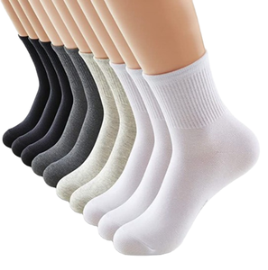 Của phụ nữ thoáng khí trắng thể thao huấn luyện viên thể thao vớ Crew dệt kim váy vớ với logo Cuff bán buôn cho bóng rổ bóng đá - Product Image 2