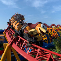 Promotion : Manèges Toboggan à Chute Libre, Train sur Rail Thème Fruits 12 Places pour Parcs d'Attractions, et Train Dinosaure Électronique