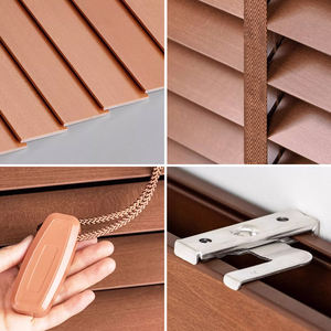 Persianas venecianas <span class=keywords><strong>de</strong></span> madera <span class=keywords><strong>de</strong></span> imitación marrón <span class=keywords><strong>de</strong></span> 2 "con control <span class=keywords><strong>de</strong></span> sistema <span class=keywords><strong>de</strong></span> un solo cable Persianas <span class=keywords><strong>de</strong></span> madera impermeables <span class=keywords><strong>de</strong></span> aspecto Vintage para sala <span class=keywords><strong>de</strong></span> estar - Product Image 6