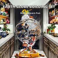 Série MOC Idea, blocs de construction éducatifs, modèle de bâtiments modernes, jouet en plastique ABS, échelle 1:1, ensemble de construction de 40 pièces pour enfants