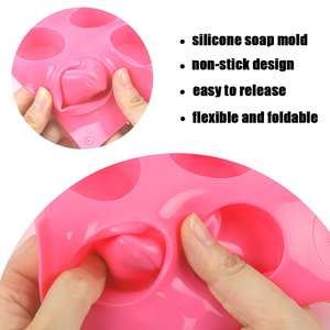 2024 Individuelles Logo wiederverwendbare Form frei von BPA silikon mini rechteckige Form handgemachte Seifenform für Seifenherstellung - Product Image 5