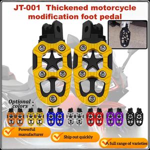 Reposapiés de motocicleta de servicio pesado para clavijas de pie <span class=keywords><strong>Harley</strong></span> Diseño de aventura de aluminio CNC para uso todoterreno - Product Image 2