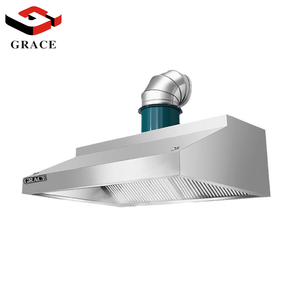 Penghisap Asap Dapur Restoran Grace Restaurant Kitchen Appliance <span class=keywords><strong>Range</strong></span> <span class=keywords><strong>Hood</strong></span> Restaurantsteel,  Kustom,  Kitchen Island Extractor, BBQ Hoods, Elektrik, Perak, 220V - Product Image 3