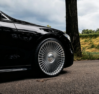 Jantes en alliage de luxe argentées à rayons multiples, design rétro, 18 19 20 21 22 pouces pour berlines de luxe S Class 7 Series A8