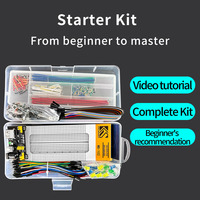 Kit de bricolage électronique de démarrage de projet DIY avec 830 points d'attache Breadboard R3 Ensemble de composants électroniques avec boîte