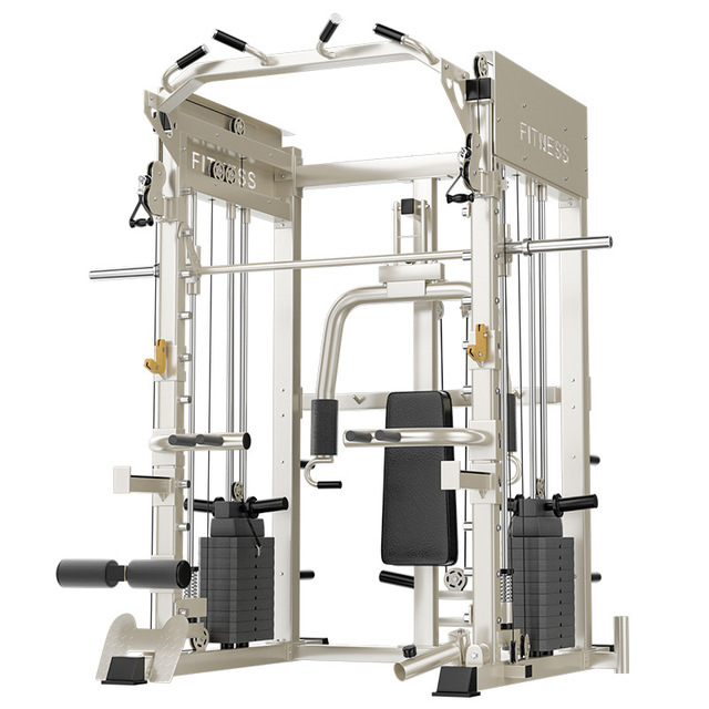 Commercial and Home Fitness Smith Machine Squat Rack Unisex Multifunction Gym Equipment for Strength Training
