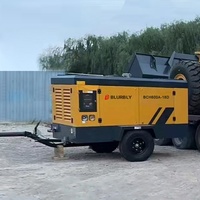 Kompresor Udara Portabel Ultra Senyap Berpendingin Diesel 18m/mnt 20bar 660CFM Mesin Cummins untuk Konstruksi Jalan Tambang