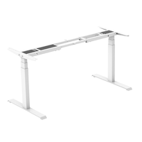 Bureau réglable à double moteur à 3 étages, bureau sur pied électrique avec panneau de contrôle à mémoire