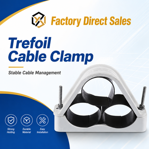 Morsetto per Cavi Trefoil / Morsetto Trifoil per Fissaggio Cavi a Tre Nuclei in Fibra di Vetro - Product Image 1