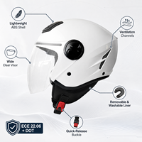 Casques de moto en ABS neufs en gros, certifiés ECE, personnalisés, pour hommes, pour les trajets quotidiens en ville, fabriqués en Chine