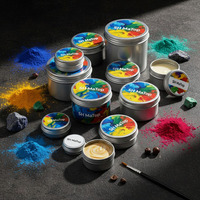 Boîtes en métal rondes vides personnalisées de 150 ml pour échantillons de peinture et de pigments