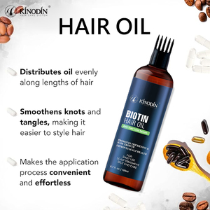 Huile organique de croissance de cheveux de marque privée avec biotine et huile de noix de coco soin naturel du cuir chevelu massage traitement de repousse des cheveux - Product Image 2