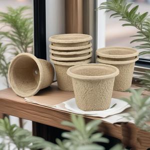 <span class=keywords><strong>Pot</strong></span> de pépinière en pulpe biodégradable personnalisé, <span class=keywords><strong>pot</strong></span> à semis écologique, OEM/ODM pour la culture des plantes - Product Image 1