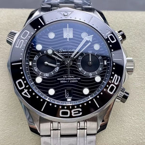 Reloj Mecánico de Lujo, Super Calidad, Resistente al Agua, 44mm, Fábrica N1, Movimiento 9900, Bisel de Cerámica Negro, Cronógrafo, 300m - Product Image 1