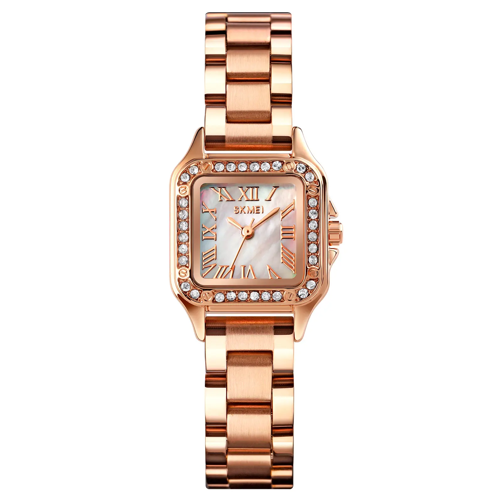 skmei 1755 hot sale exquisite pendant diamond ladies watch women bracelet square quartz wrist watch fashion girl gift watch