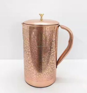 Handcrafted Leakproof Pure Copper <b>Water</b> Jug Best for Daily Healthy Drinking Use for Kitchen Hotels Restaurant For <b>Bulk</b> Export - Product Image 3