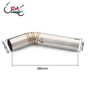 Tubo de enlace medio, Conector de escape intermedio para Suzuki <span class=keywords><strong>GSX</strong></span> <span class=keywords><strong>R600</strong></span> R700 R750 K6 K7 <span class=keywords><strong>K8</strong></span>, K6 GSXR 600 750 GSXR700 GSXR750 - Product Image 3