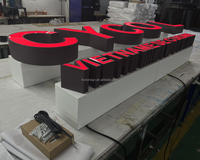 Letrero Personalizado para Exteriores, Letrero con Nombre de Tienda, Diseño de Letras con Iluminación LED, Letras Iluminadas Frontales, Letrero para Edificio Comercial