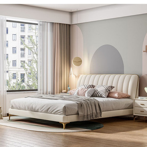 Letti Moderni in Legno per Bambini, Design con Contenitore, <span class=keywords><strong>Letto</strong></span> Matrimoniale in Pelle per Set di Arredamento <span class=keywords><strong>Cameretta</strong></span> - Product Image 5