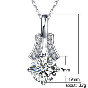 Elegante collana con ciondolo per donna, regalo di compleanno, catena per clavicola, gioielli alla moda - Product Image 2