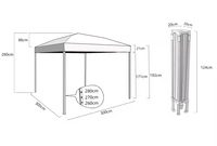 Grand espace personnalisé multifonction automatique pliant protection solaire UV auvent dôme extérieur auvent chapiteau camping gazebo tentes